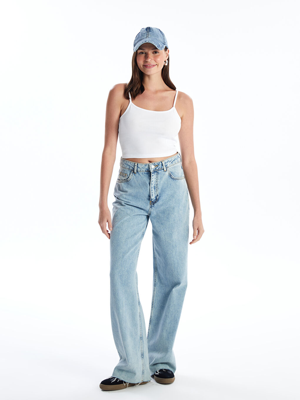 U-Neck Straight Strap Women's Crop -S4IY93Z8-Q6K