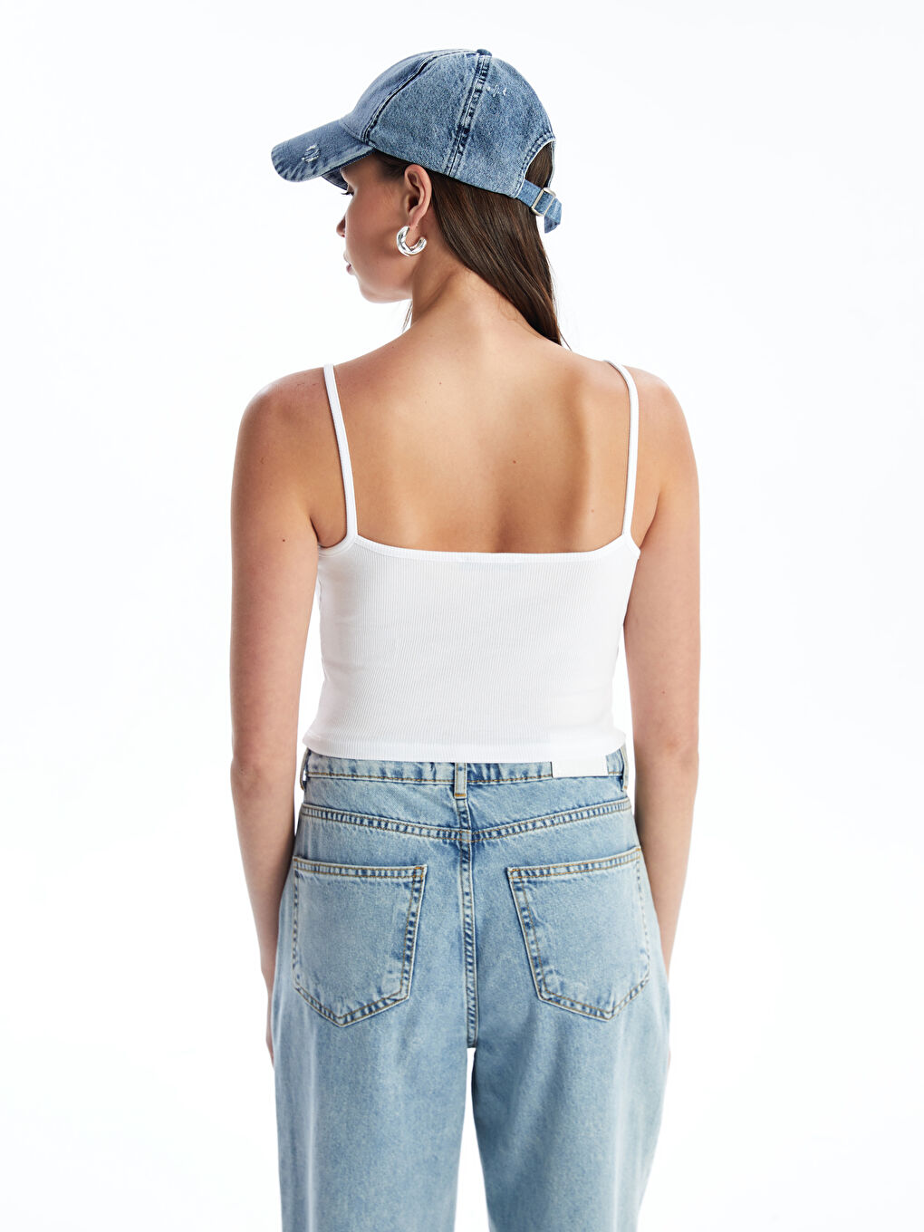 U-Neck Straight Strap Women's Crop -S4IY93Z8-Q6K