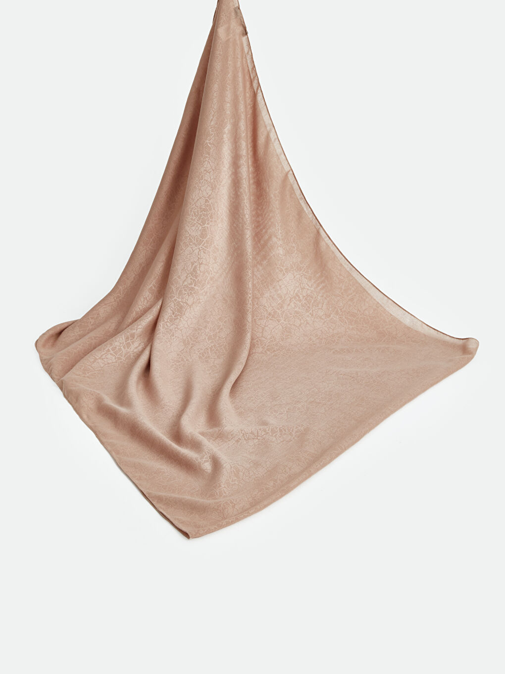 Bej Düz Dokuma Kadın Şal