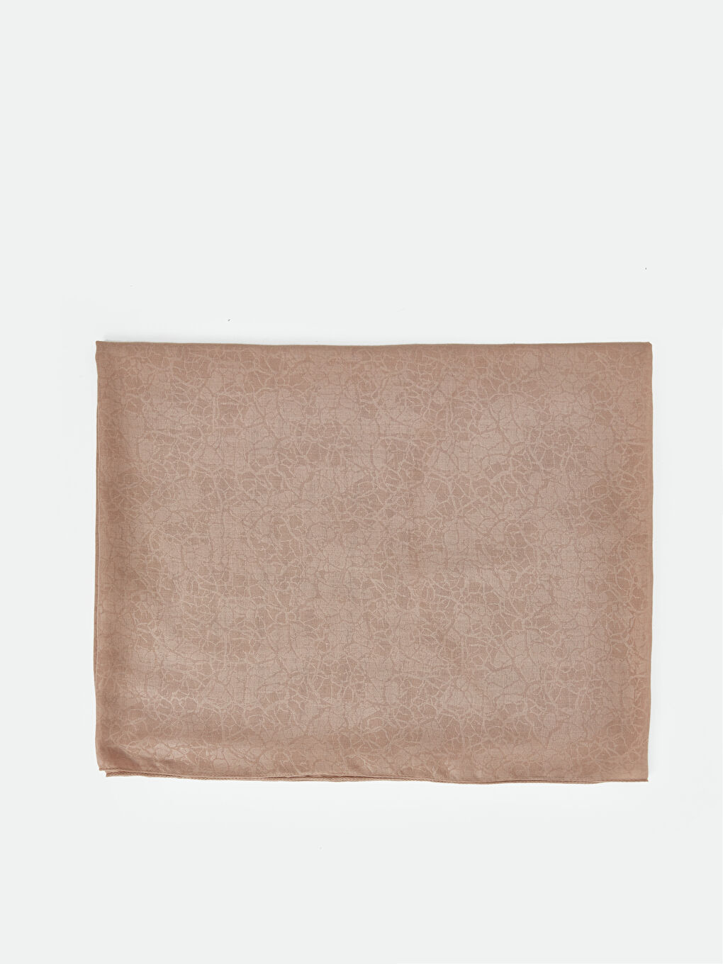 Bej Düz Dokuma Kadın Şal-1