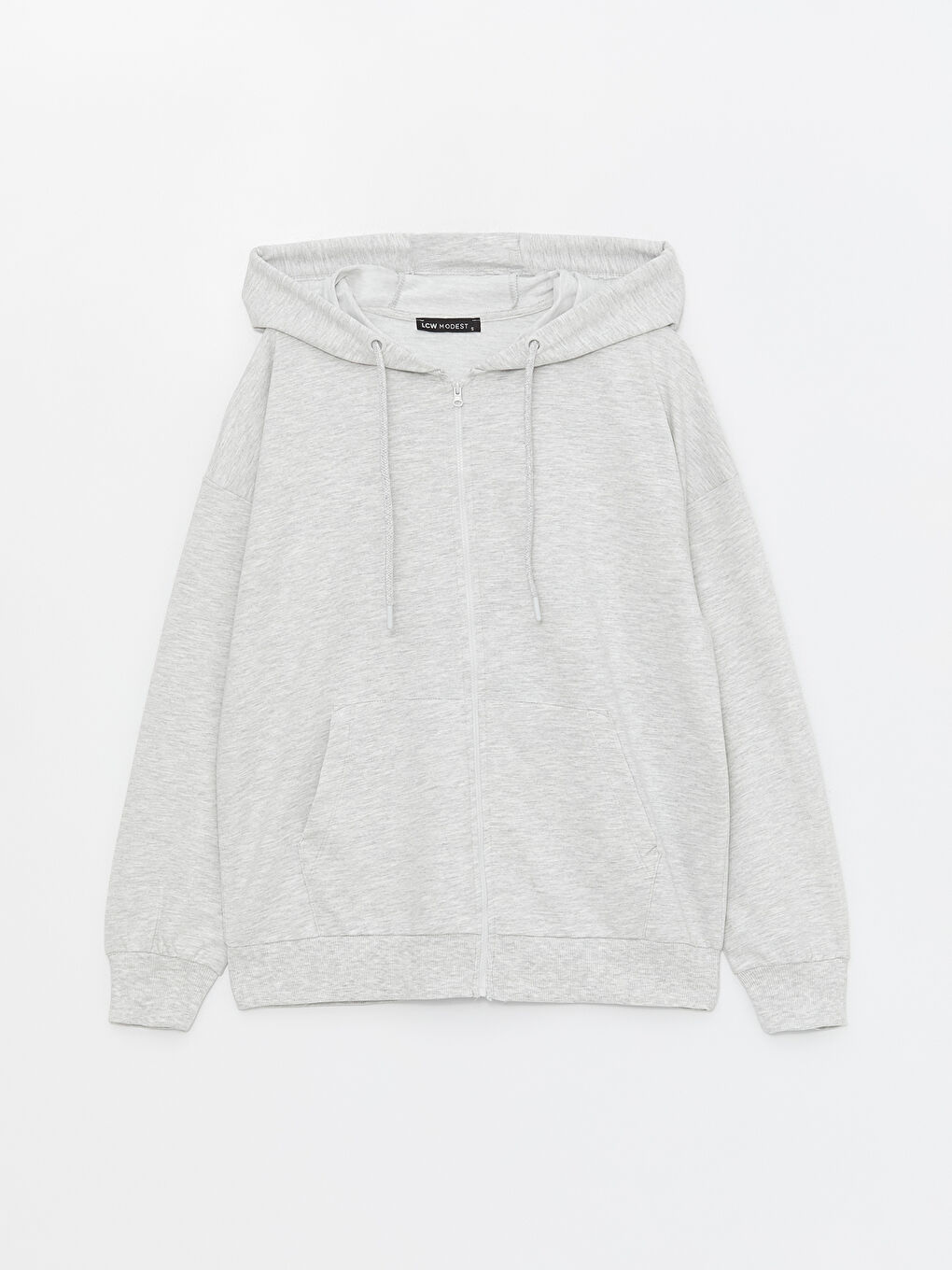 Hooded Oversized Women's Zip-Up Sweatshirt -S4J114Z8-JMD