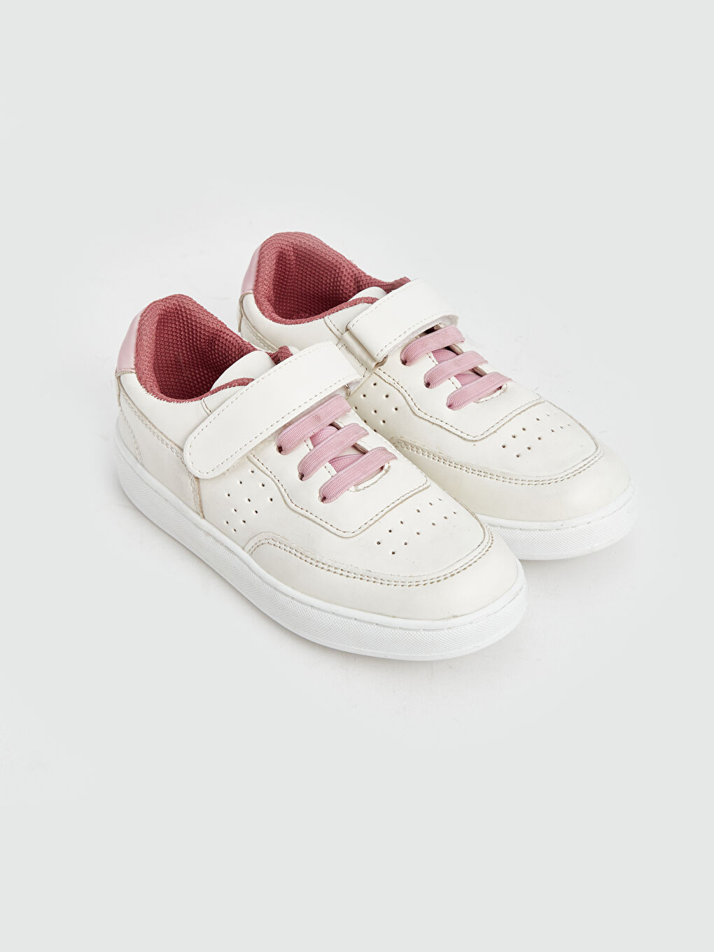 Lace-Up and Hook-and-Loop Girls' Sneakers