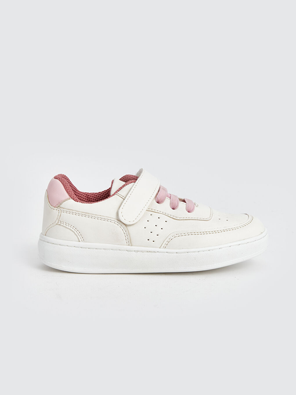 Lace-Up and Hook-and-Loop Girls' Sneakers-1