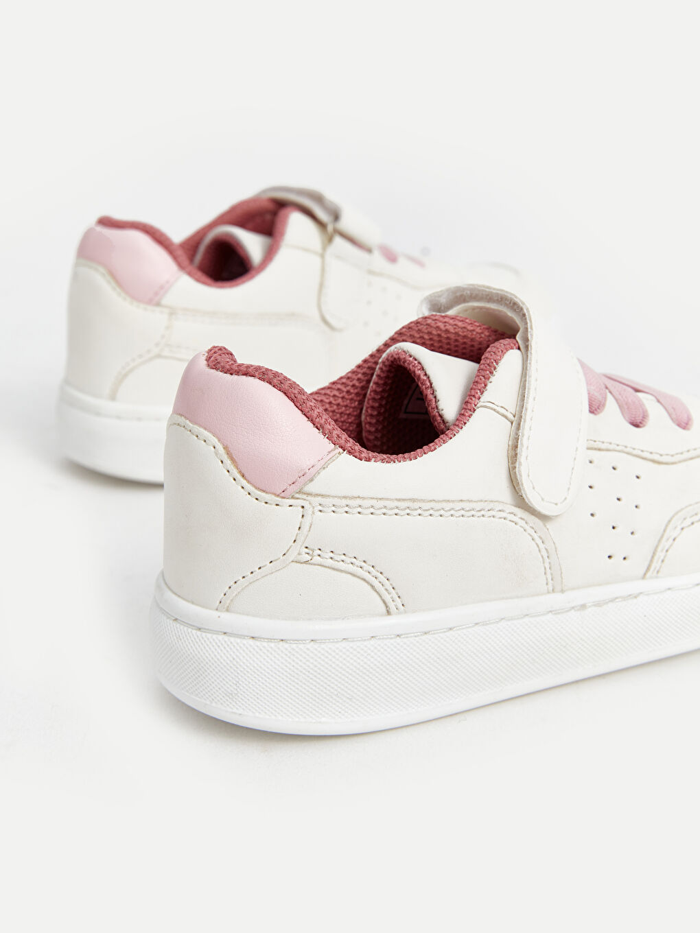 Lace-Up and Hook-and-Loop Girls' Sneakers-4