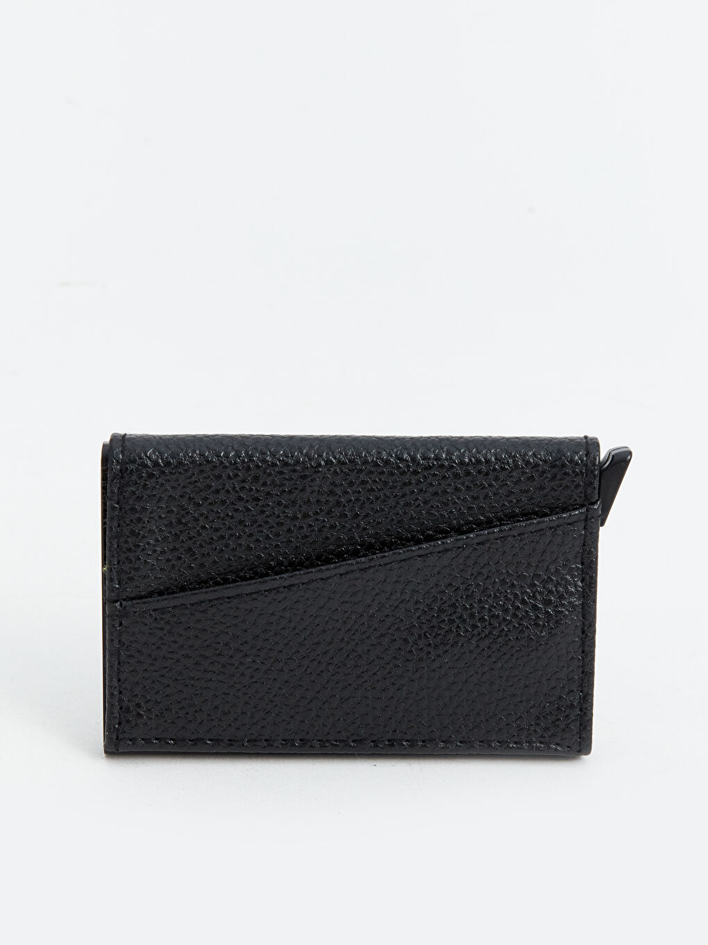 LCW ACCESSORIES Siyah Deri Görünümlü Erkek Kartlık