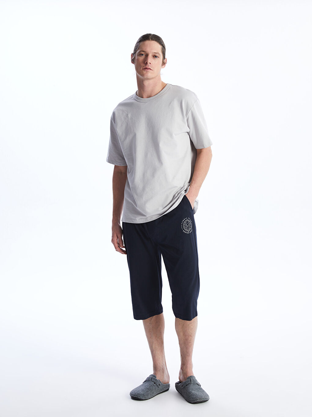 Lacivert Standart Kalıp Erkek Pijama Alt