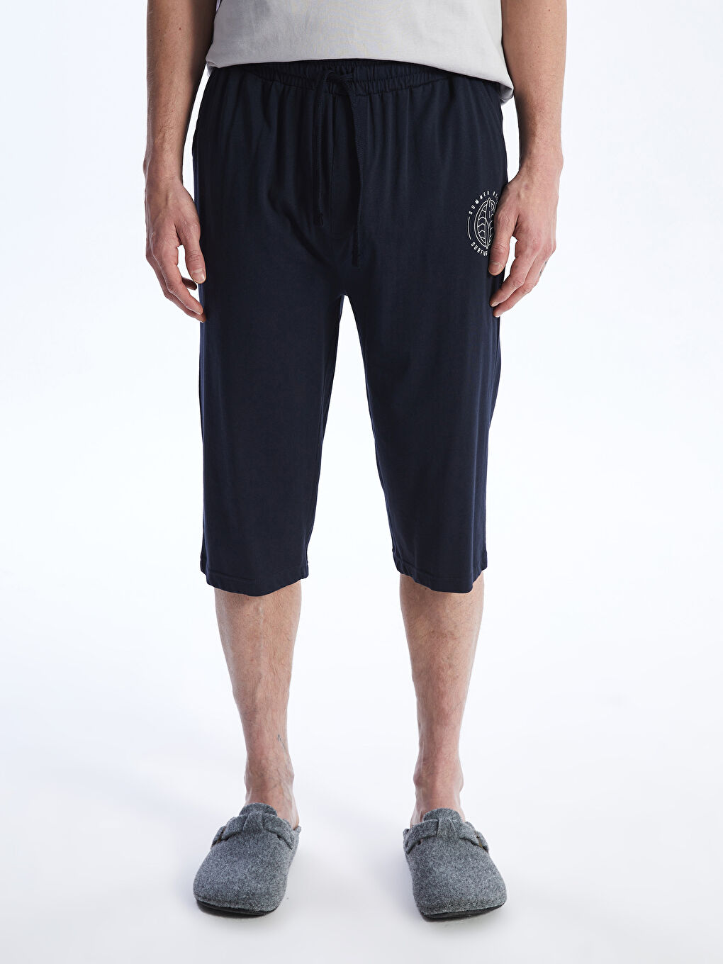 Lacivert Standart Kalıp Erkek Pijama Alt-3