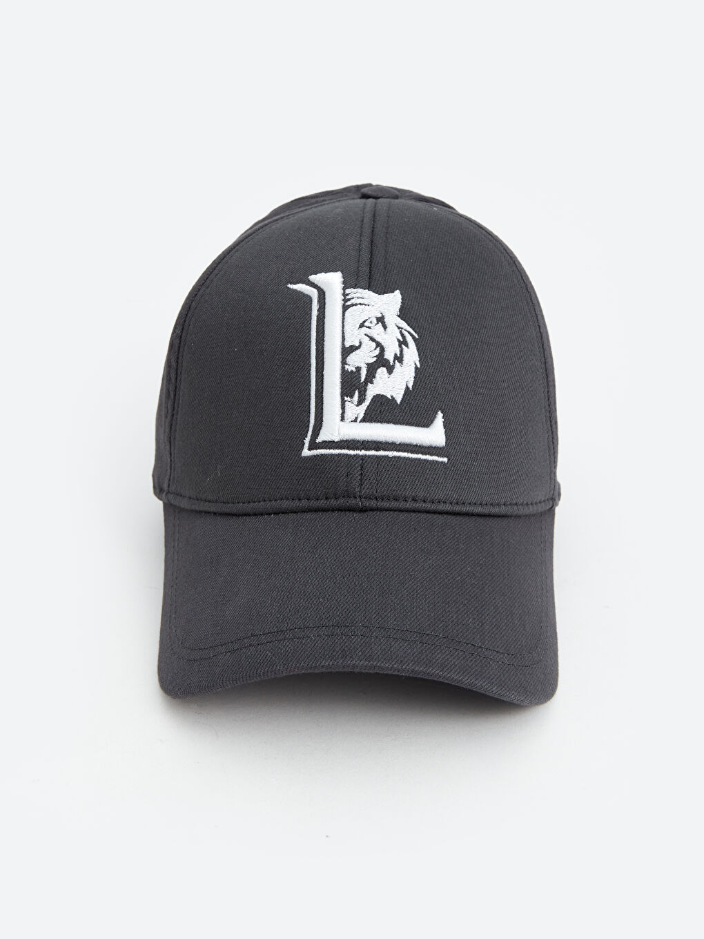 Antrasit Nakışlı Erkek Kep Şapka-3