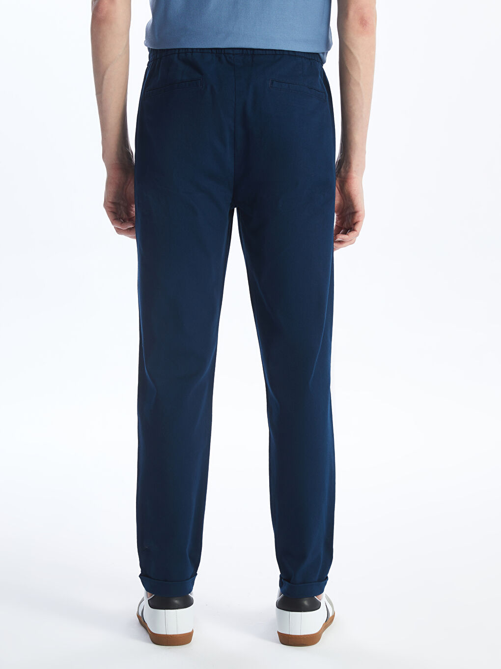 Lacivert Standart Kalıp Erkek Jogger Pantolon-3