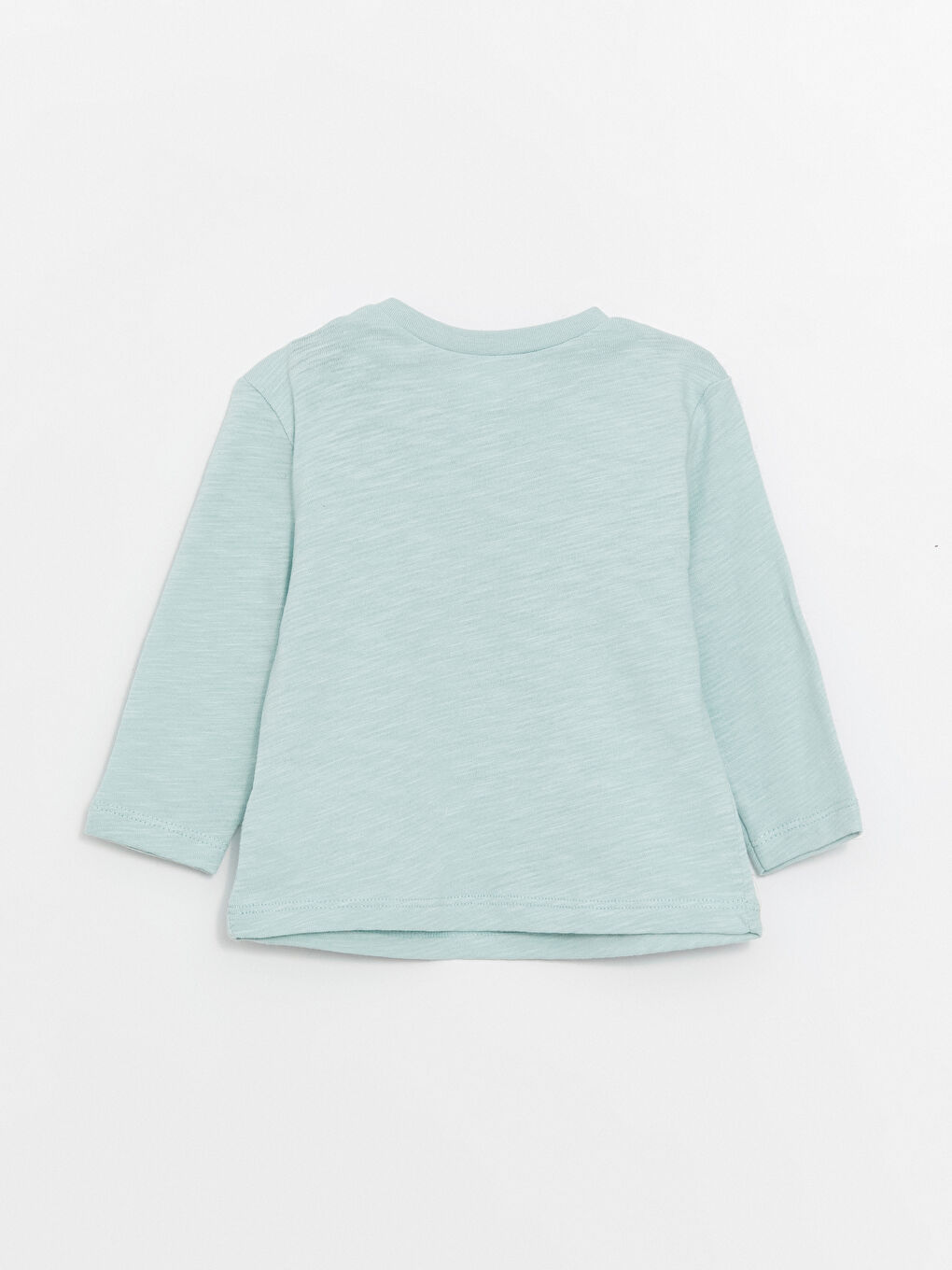 Mavi Bisiklet Yaka Baskılı Uzun Kollu Erkek Bebek Tişört-2