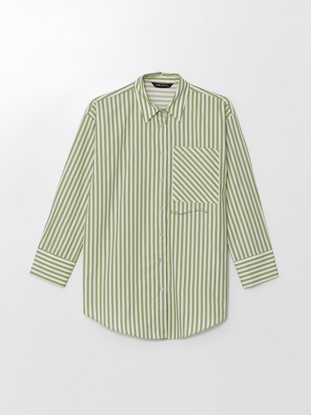 Striped Long Sleeve Women's Shirt Tunic -S4J285Z8-LFT