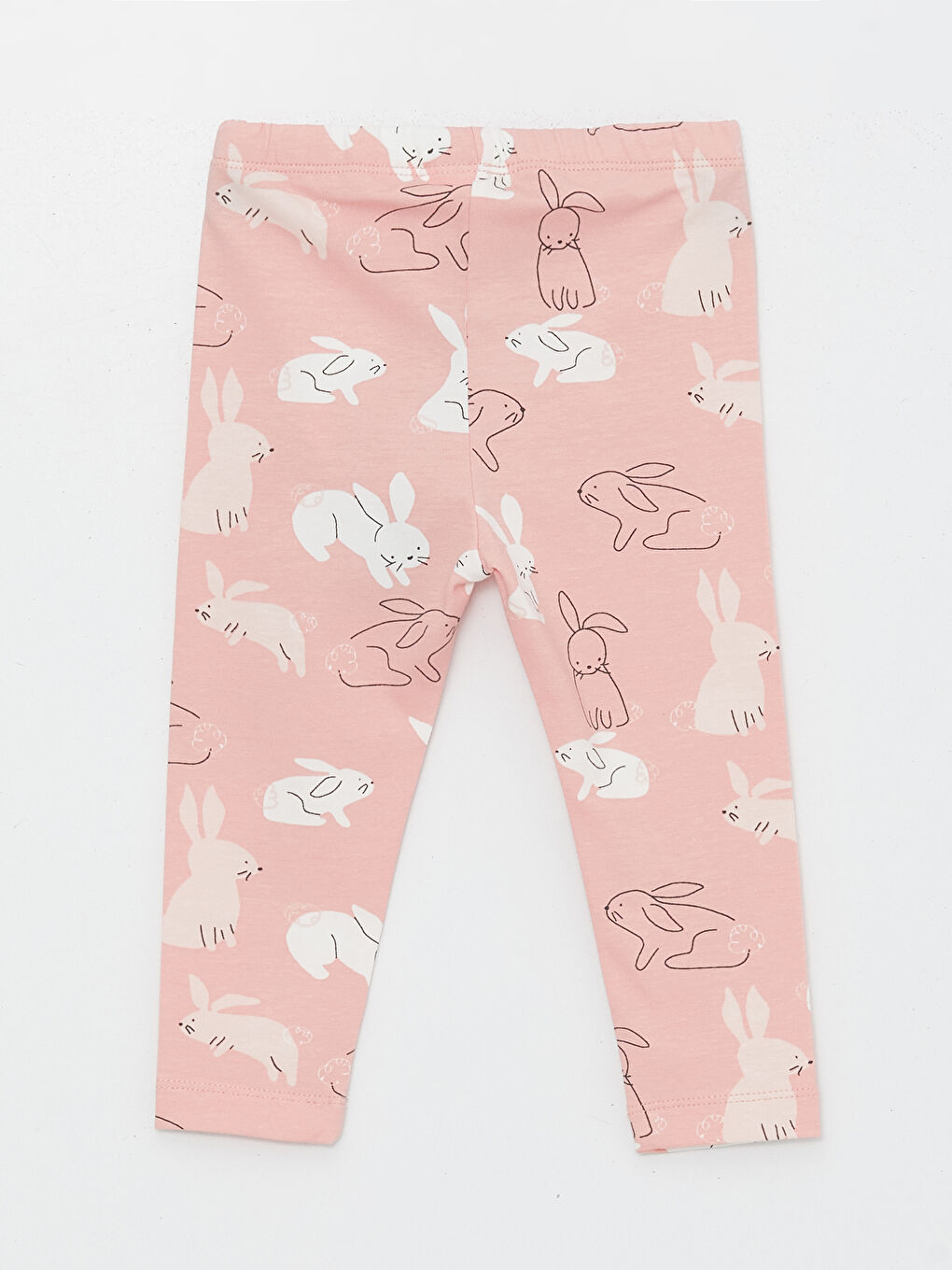 Леггинсы для малышек девочек с принтом и эластичной талией, 2 шт.-2