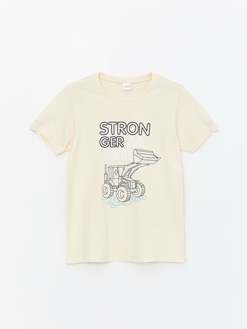 Crew Neck Printed Short Sleeve Boys' Shorts Pyjama Set -S4J378Z4-FRR