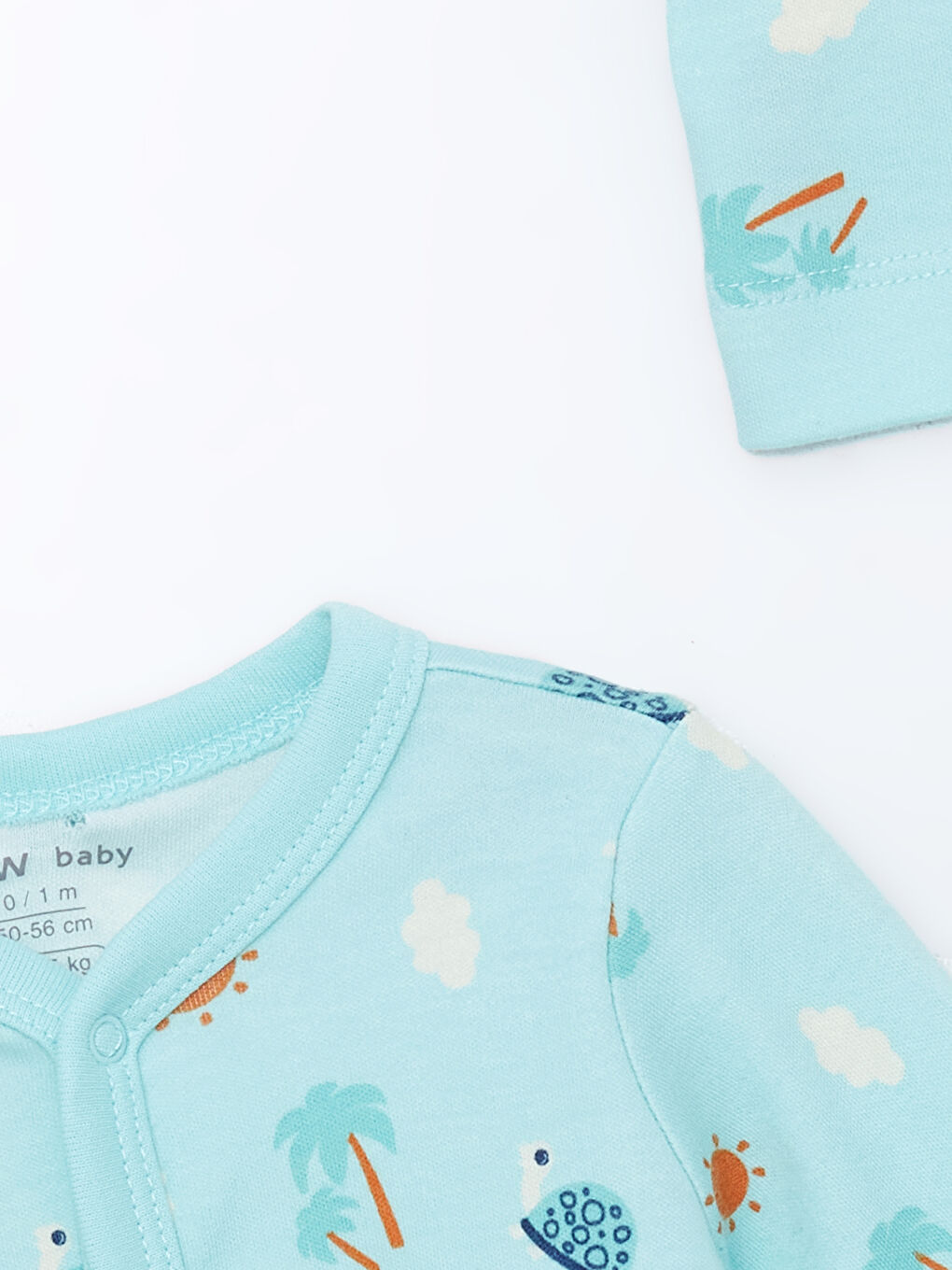 Mavi Baskılı Erkek Bebek Hastane Seti-1