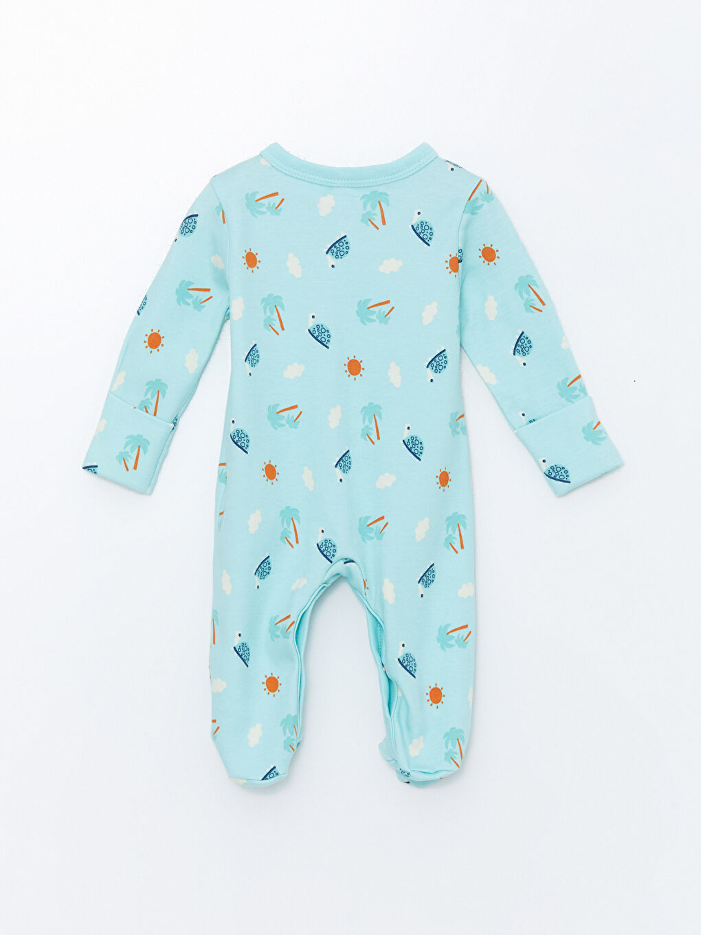 Mavi Baskılı Erkek Bebek Hastane Seti-2