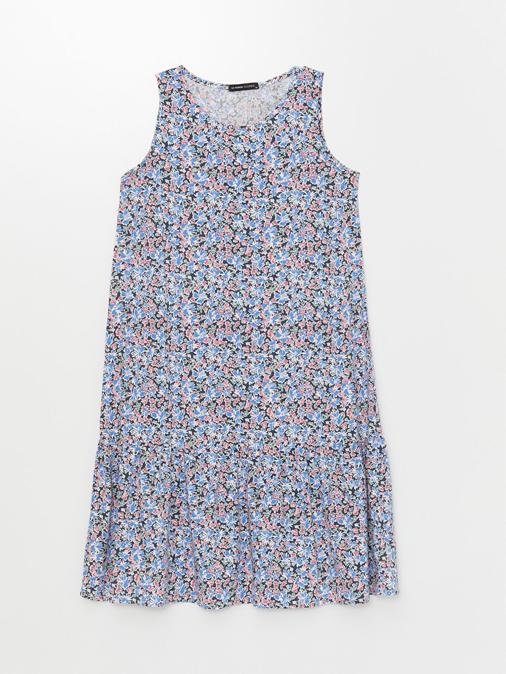 Crew Neck Floral Women's Dress -S4J412Z8-F9C