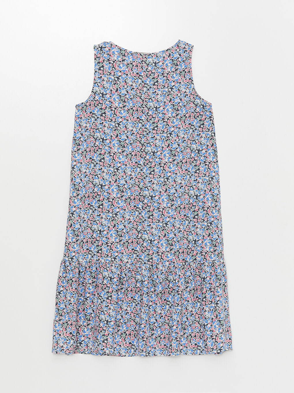 Crew Neck Floral Women's Dress -S4J412Z8-F9C