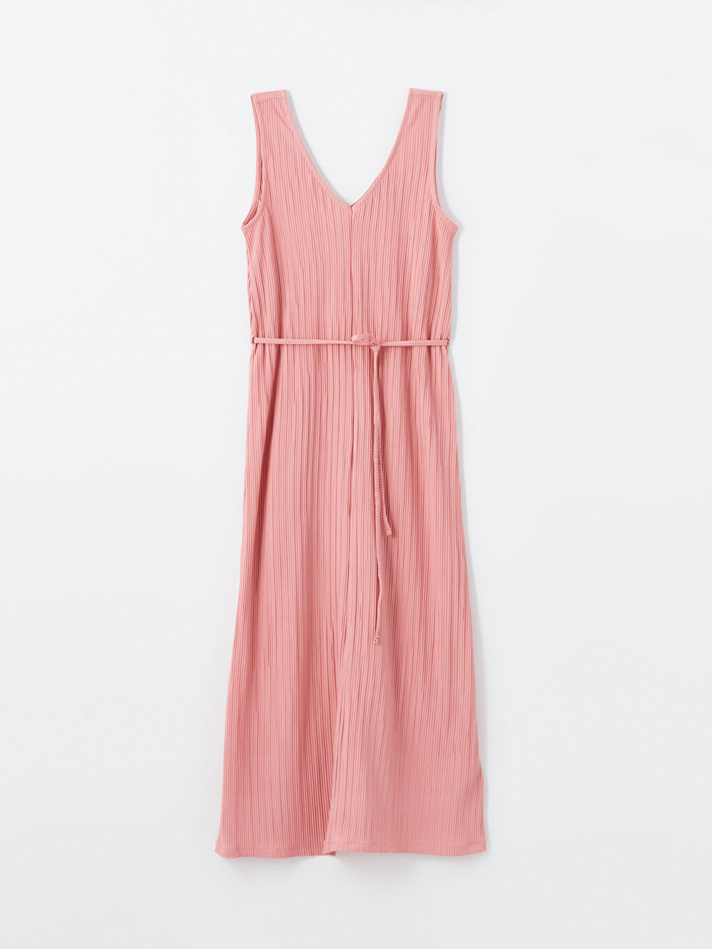 LCWAIKIKI Classic Women's V Neck Plain Dress -S4J419Z8-GJA