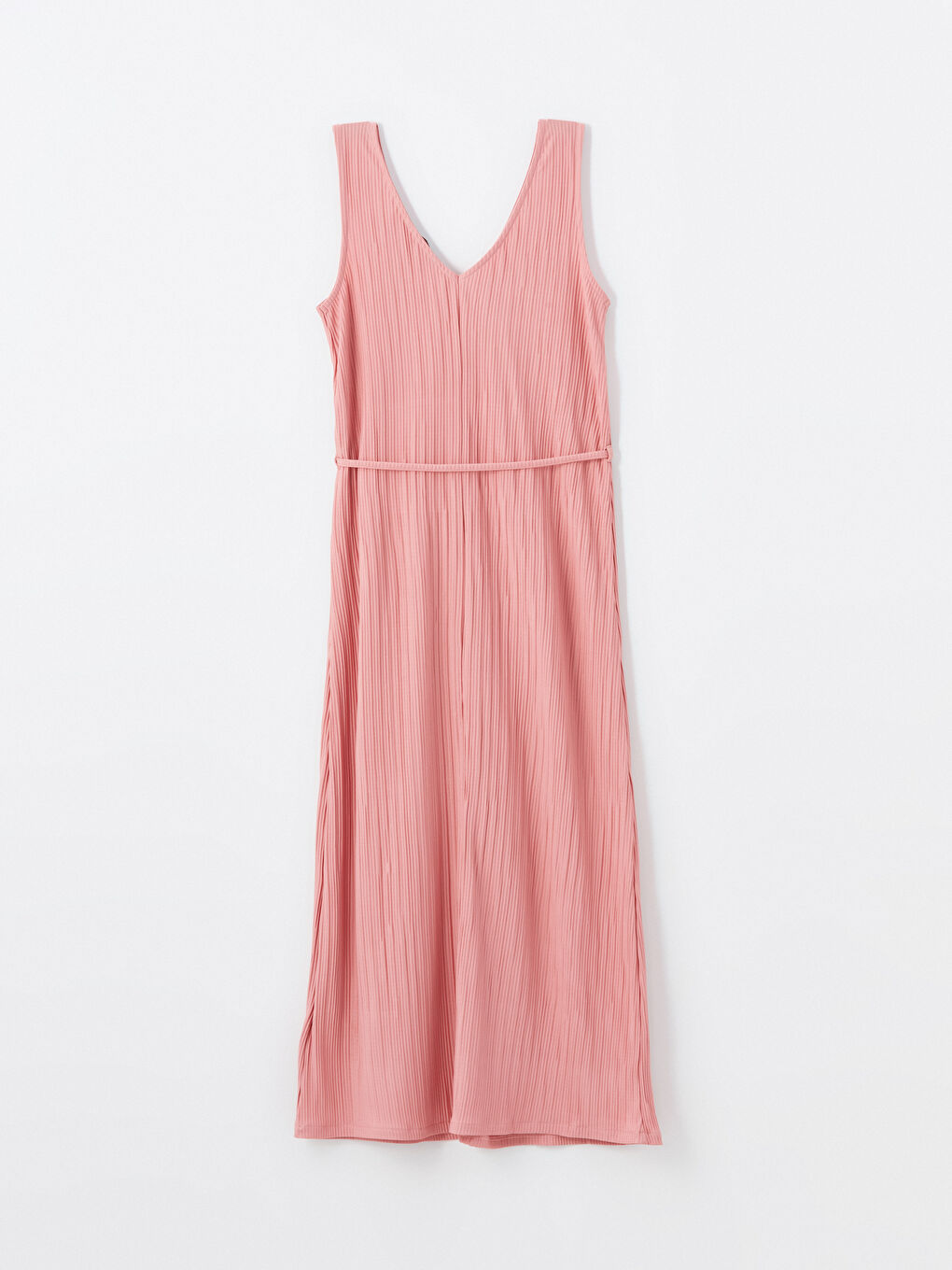 LCWAIKIKI Classic Women's V Neck Plain Dress -S4J419Z8-GJA