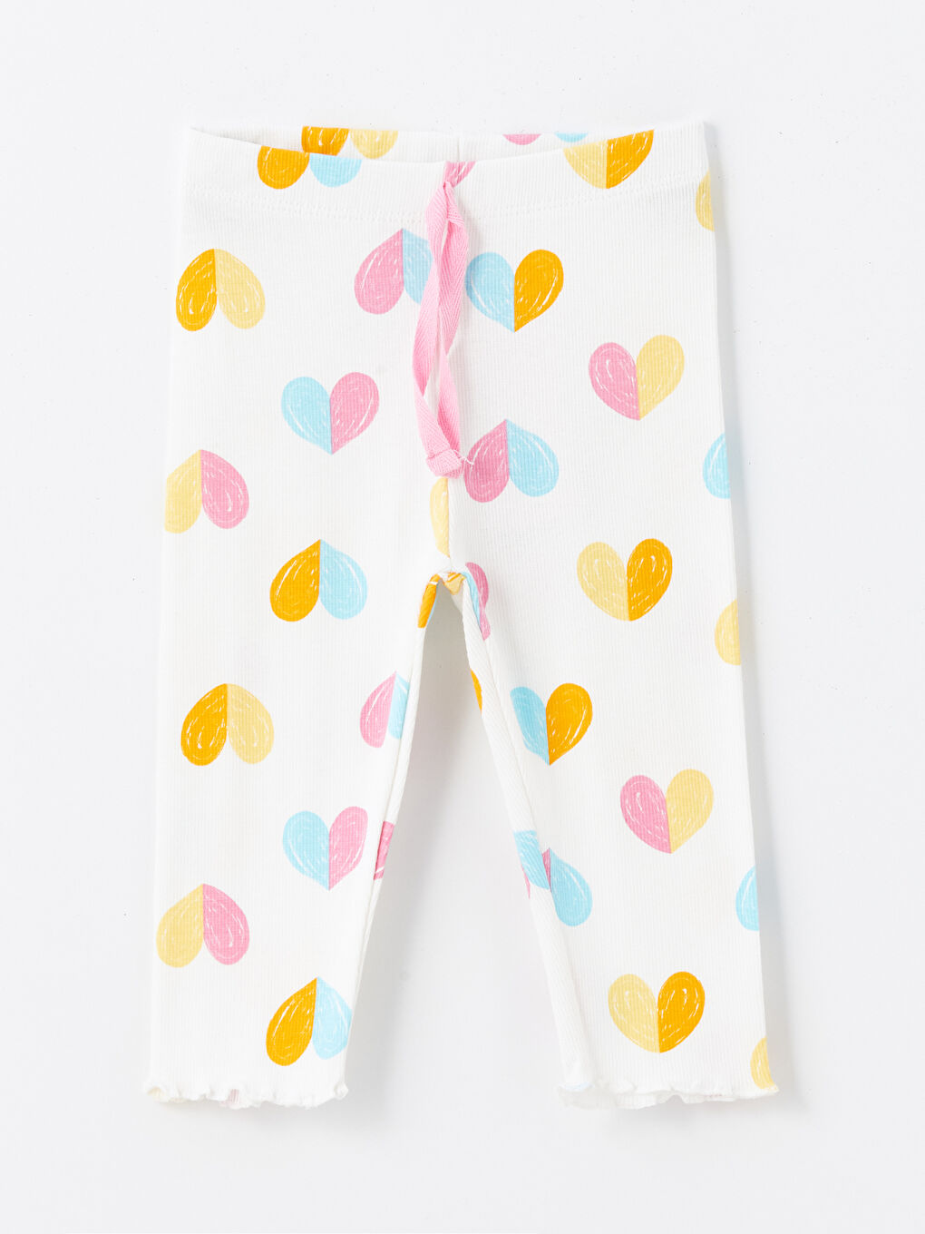Elastic Waist Printed Baby Girl Tights -S4J421Z1-LRA
