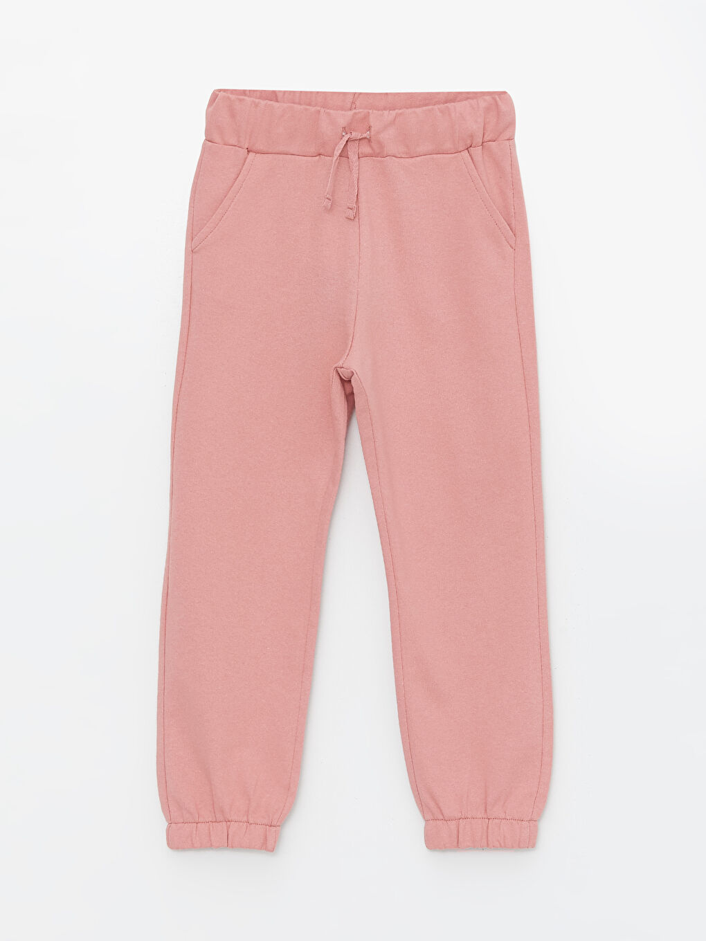 LCW ECO Mat Pembe Beli Lastikli Basic Kız Çocuk Jogger Eşofman Altı