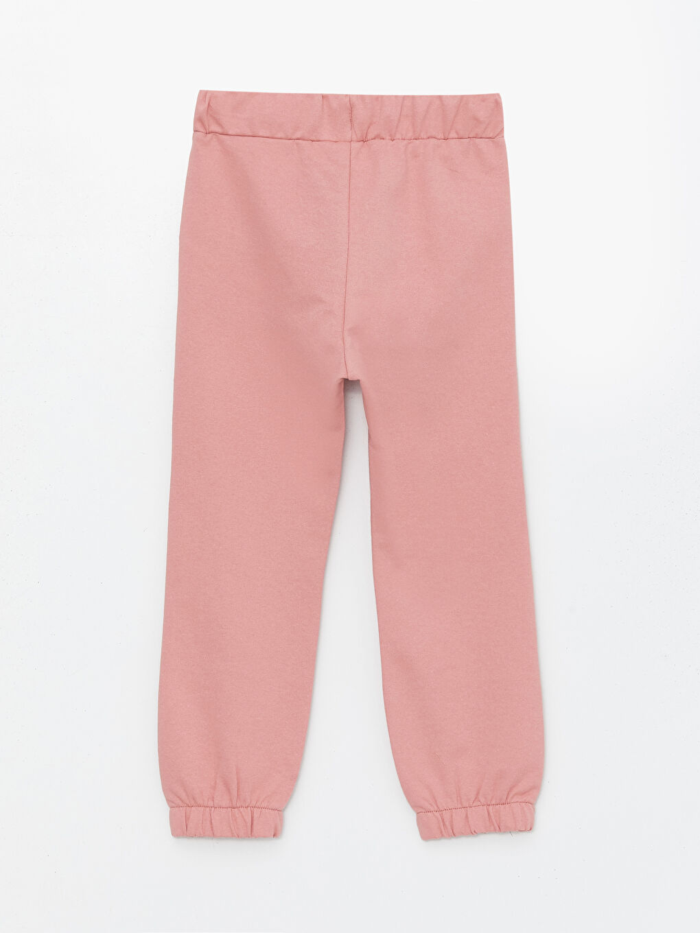 LCW ECO Mat Pembe Beli Lastikli Basic Kız Çocuk Jogger Eşofman Altı - 1