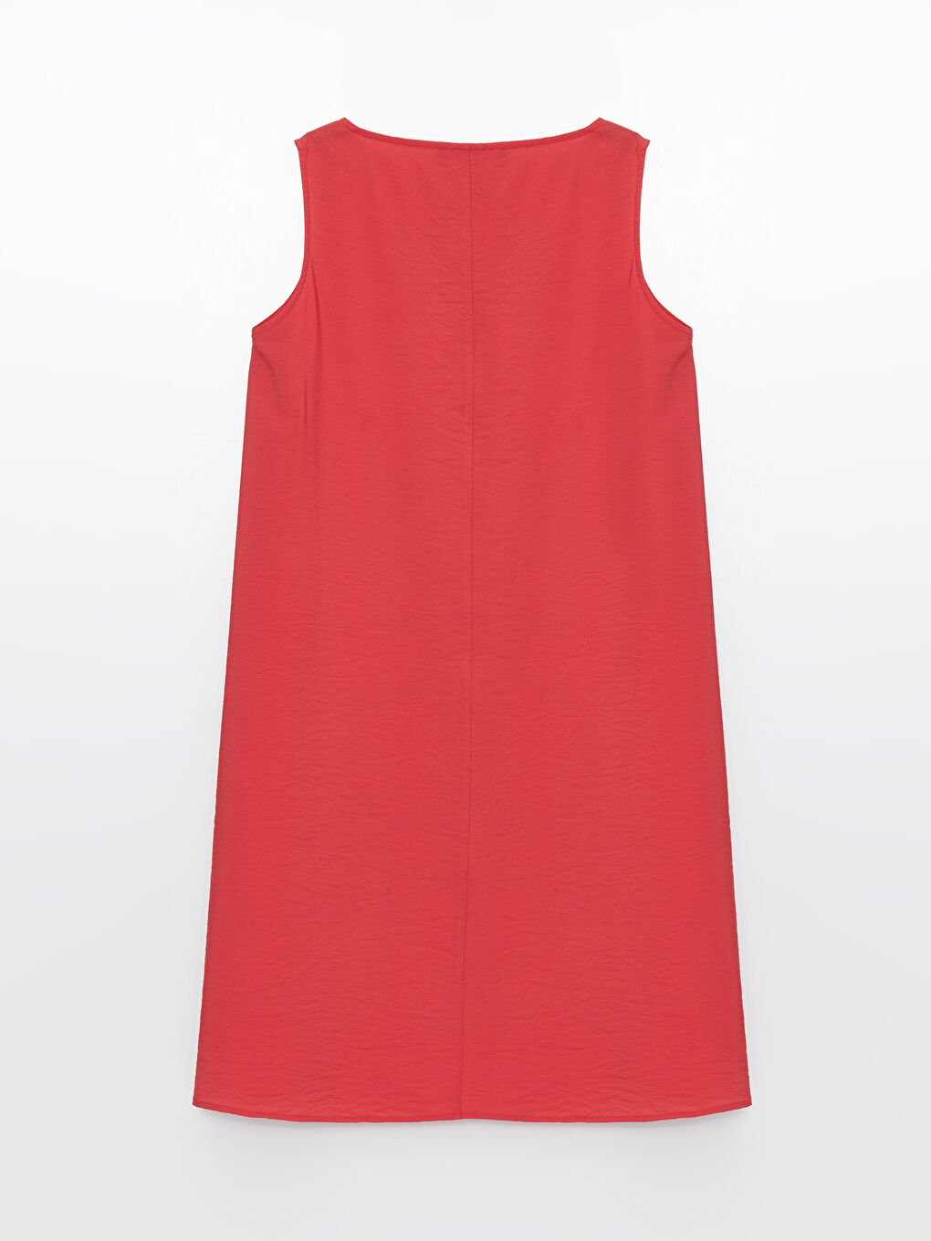 Women's Crew Neck Plain Dress-5