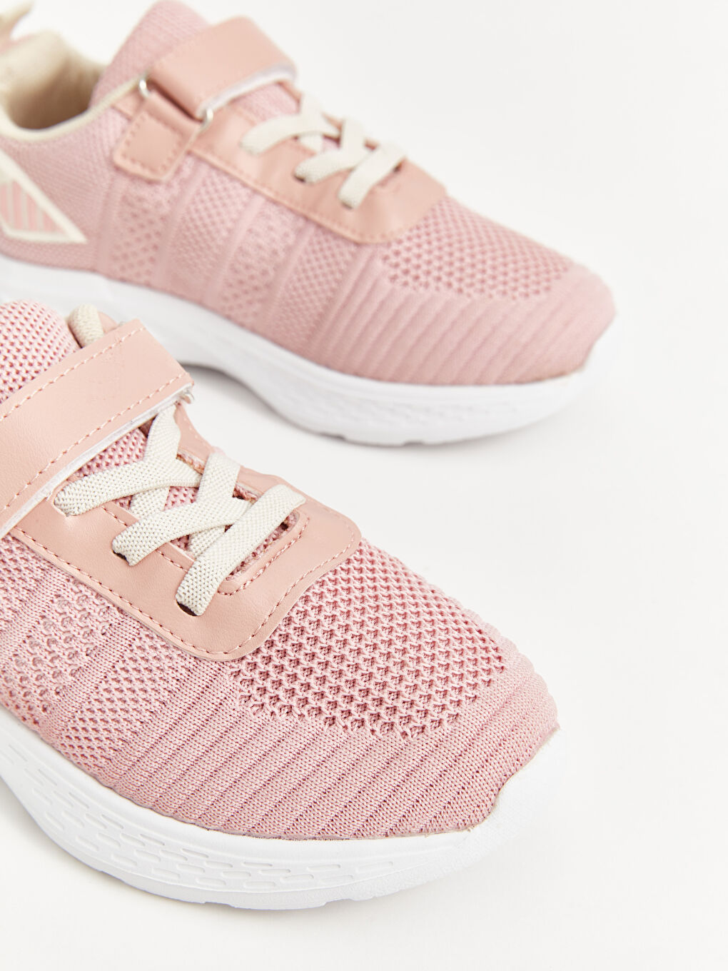 Lace-Up and Hook-and-Loop Girls' Sneakers-2