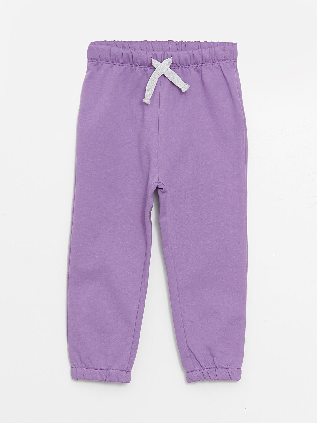 Mor Bisiklet Yaka Uzun Kollu Basic Kız Bebek Sweatshirt ve Eşofman Altı 2'li Takım-5