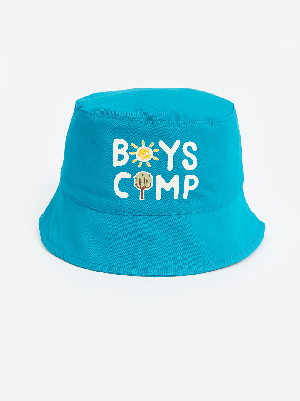 Turkuaz Baskılı Erkek Çocuk Bucket Şapka