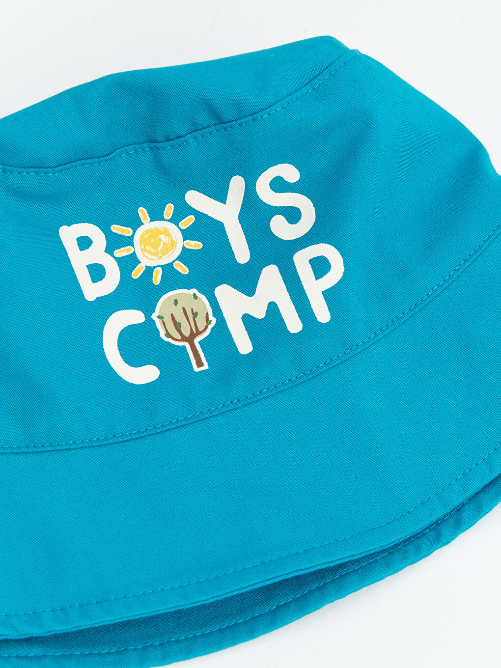 Turkuaz Baskılı Erkek Çocuk Bucket Şapka-2