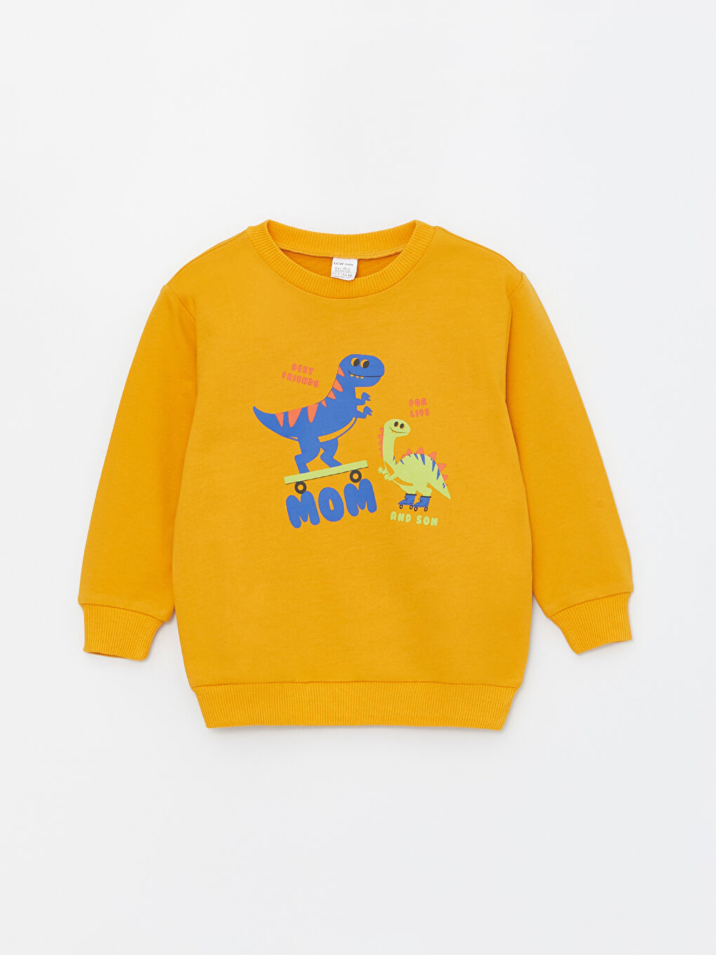LC WAIKIKI Crew Neck Long Sleeve Printed Baby Boys' Sweatshirt -S4J635Z1-FNK