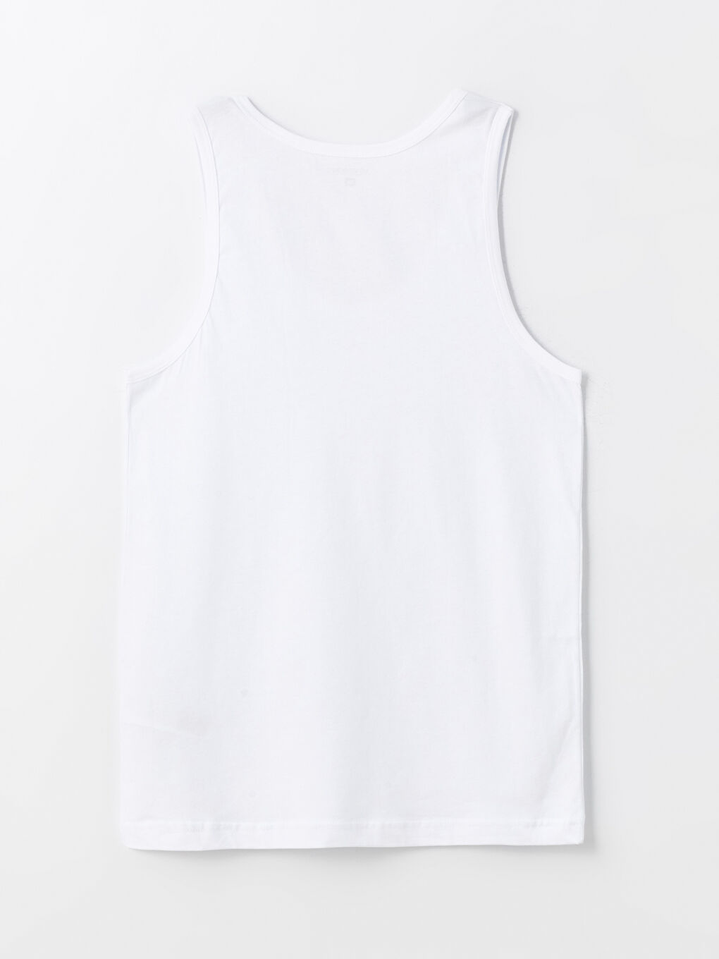 Beyaz U Yaka Penye Erkek Atlet 2'li-9