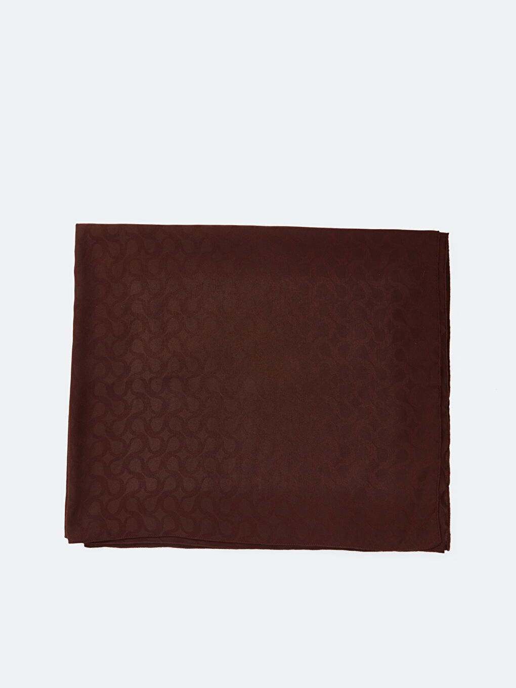 Kahverengi Düz Dokuma Kadın Şal-1