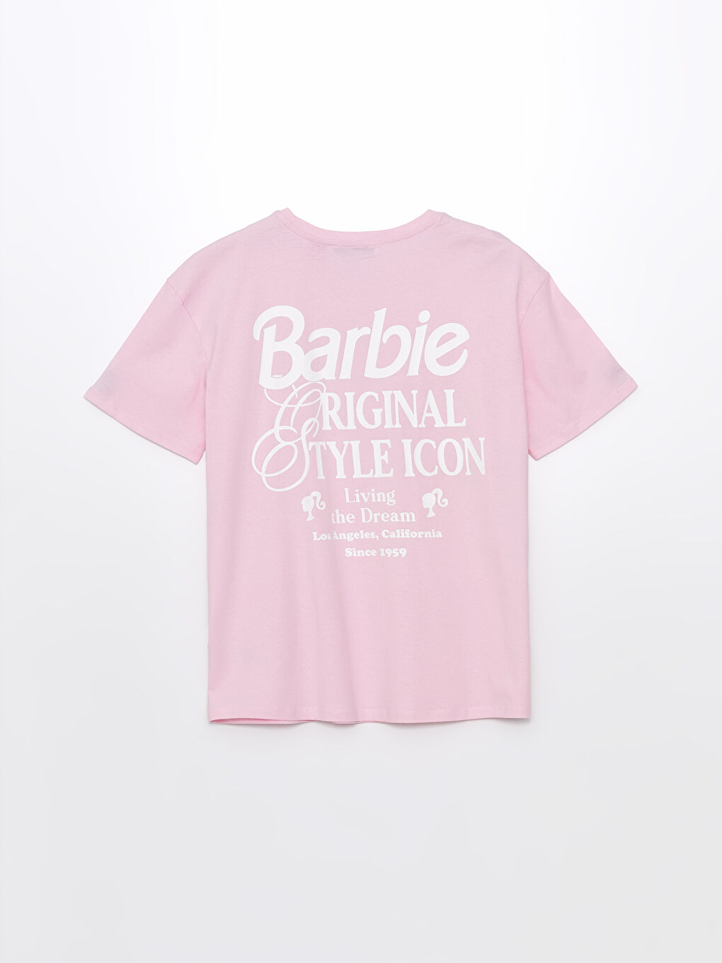 Crew Neck Barbie Printed Short Sleeve Women's T-Shirt -S4J689Z8-QXB