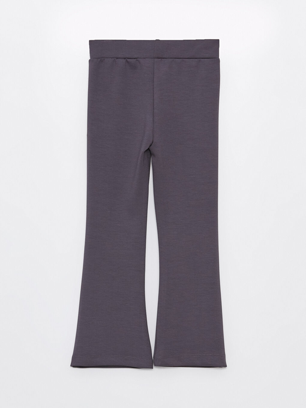 Antrasit Beli Lastikli İspanyol Paça Kız Çocuk Tayt-2