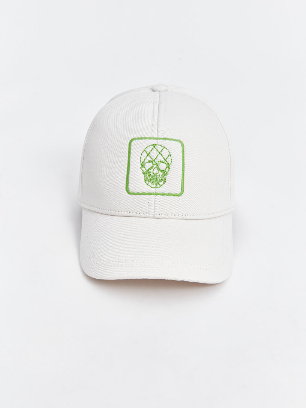 Beyaz Nakışlı Erkek Çocuk Kep Şapka