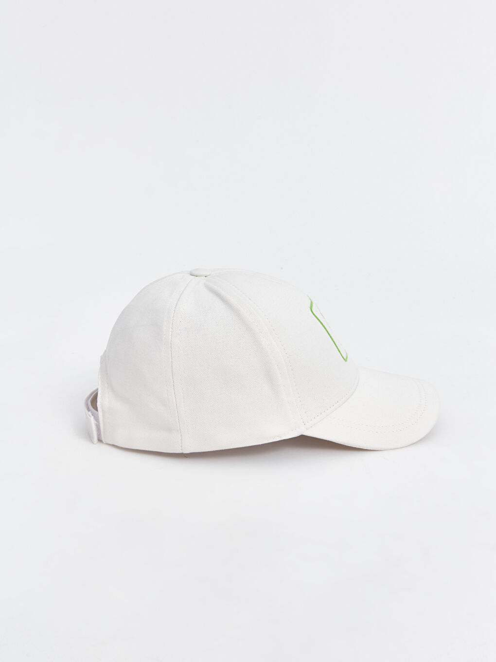 Beyaz Nakışlı Erkek Çocuk Kep Şapka-1