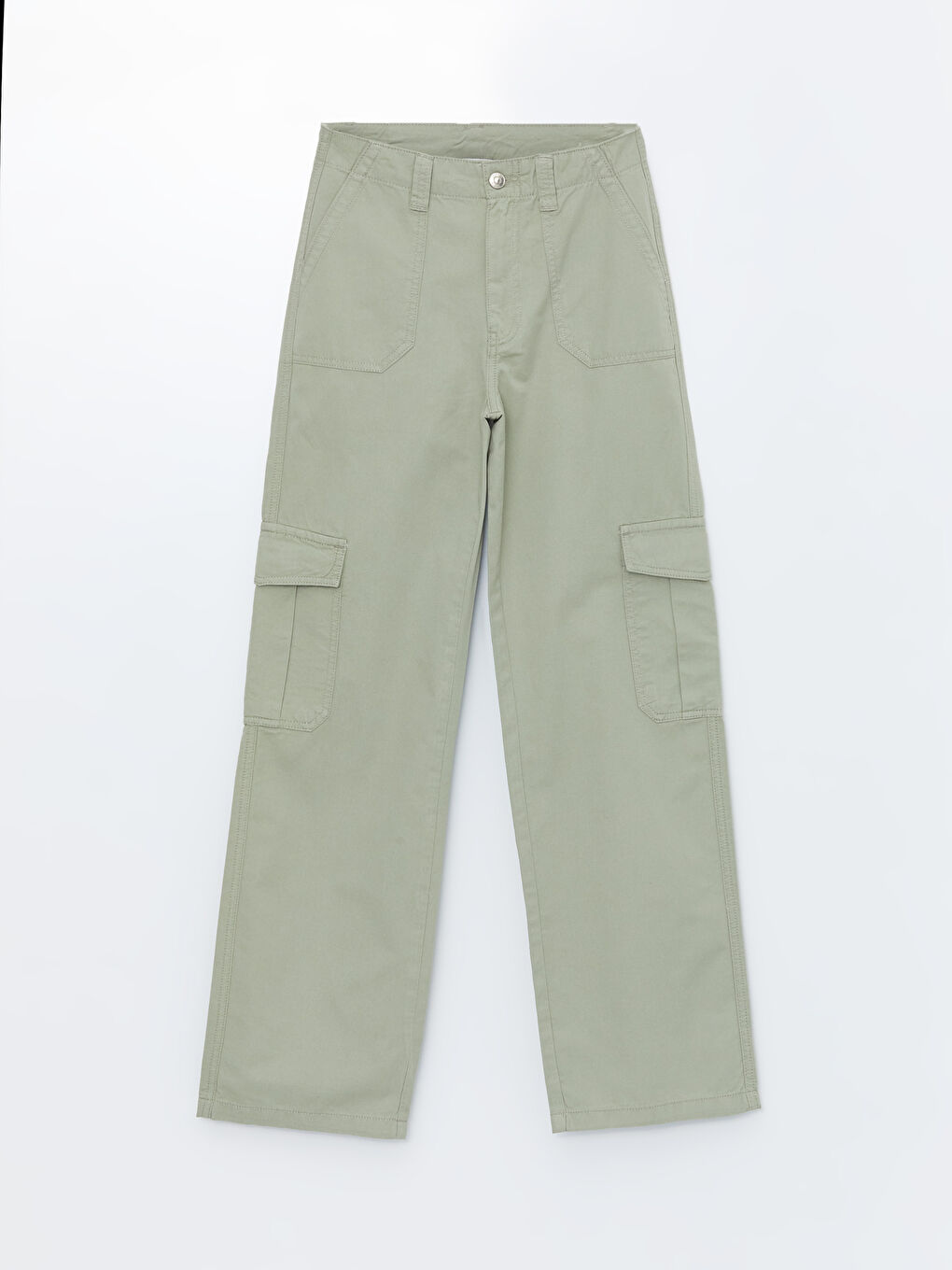 Standard Fit Gabardine Women's Cargo Pants -S4J787Z8-VKZ