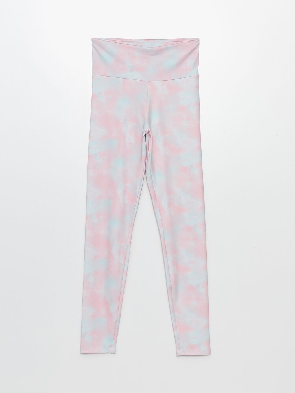 Elastic Waist Tie-Dye Patterned Women's Sports Leggings -S4J810Z8-LT4