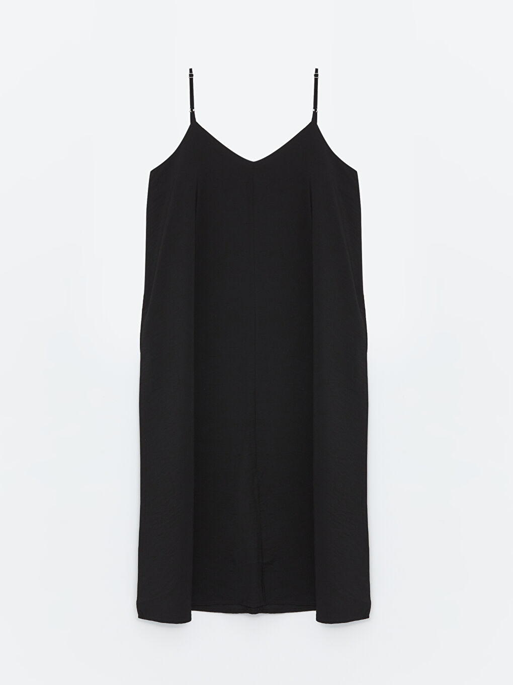 V Neck Plain Strappy A Form Women's Dress -S4J821Z8-CVL