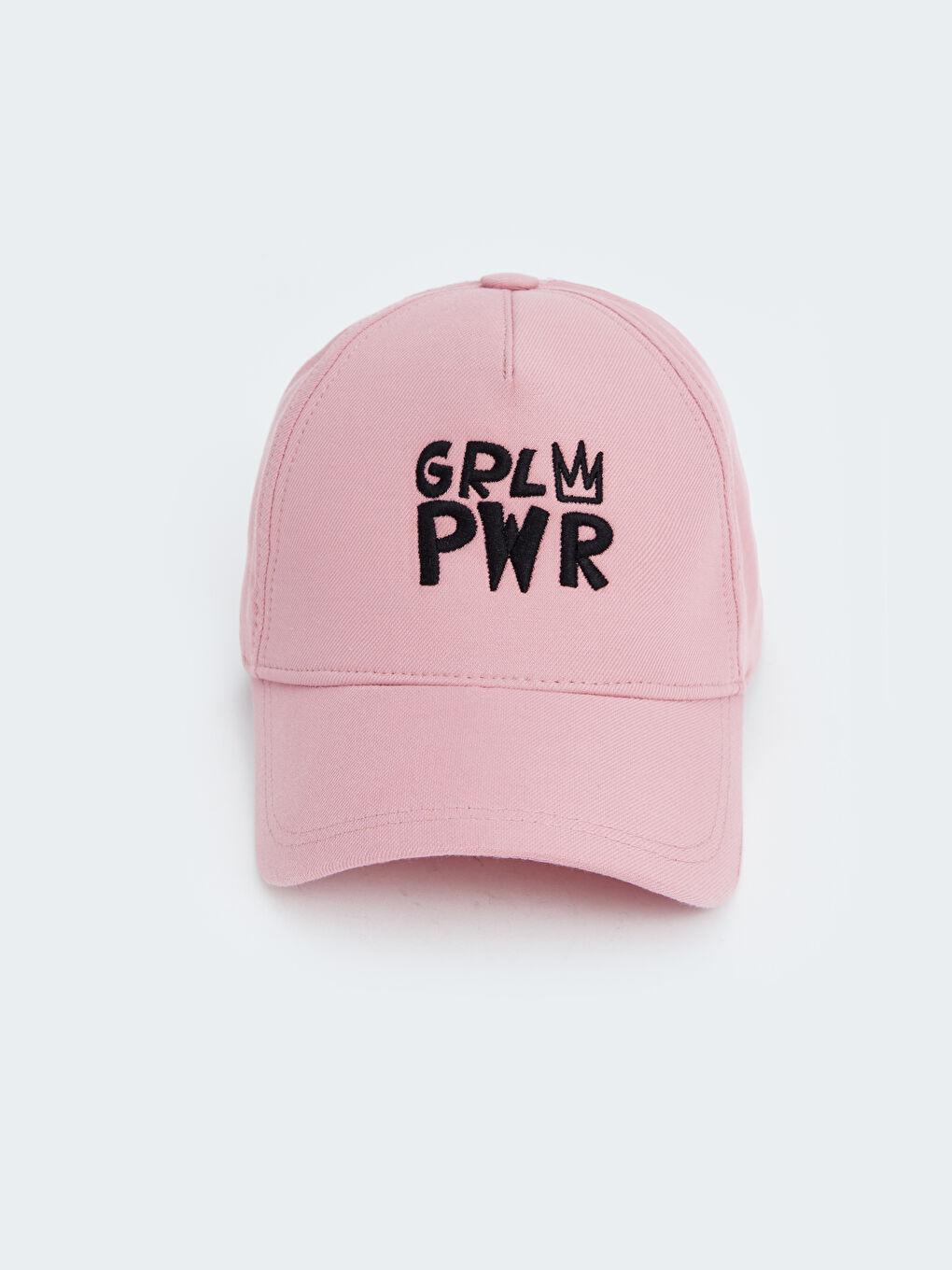 LCW ECO Pembe Yazı Nakışlı Kız Çocuk Kep Şapka