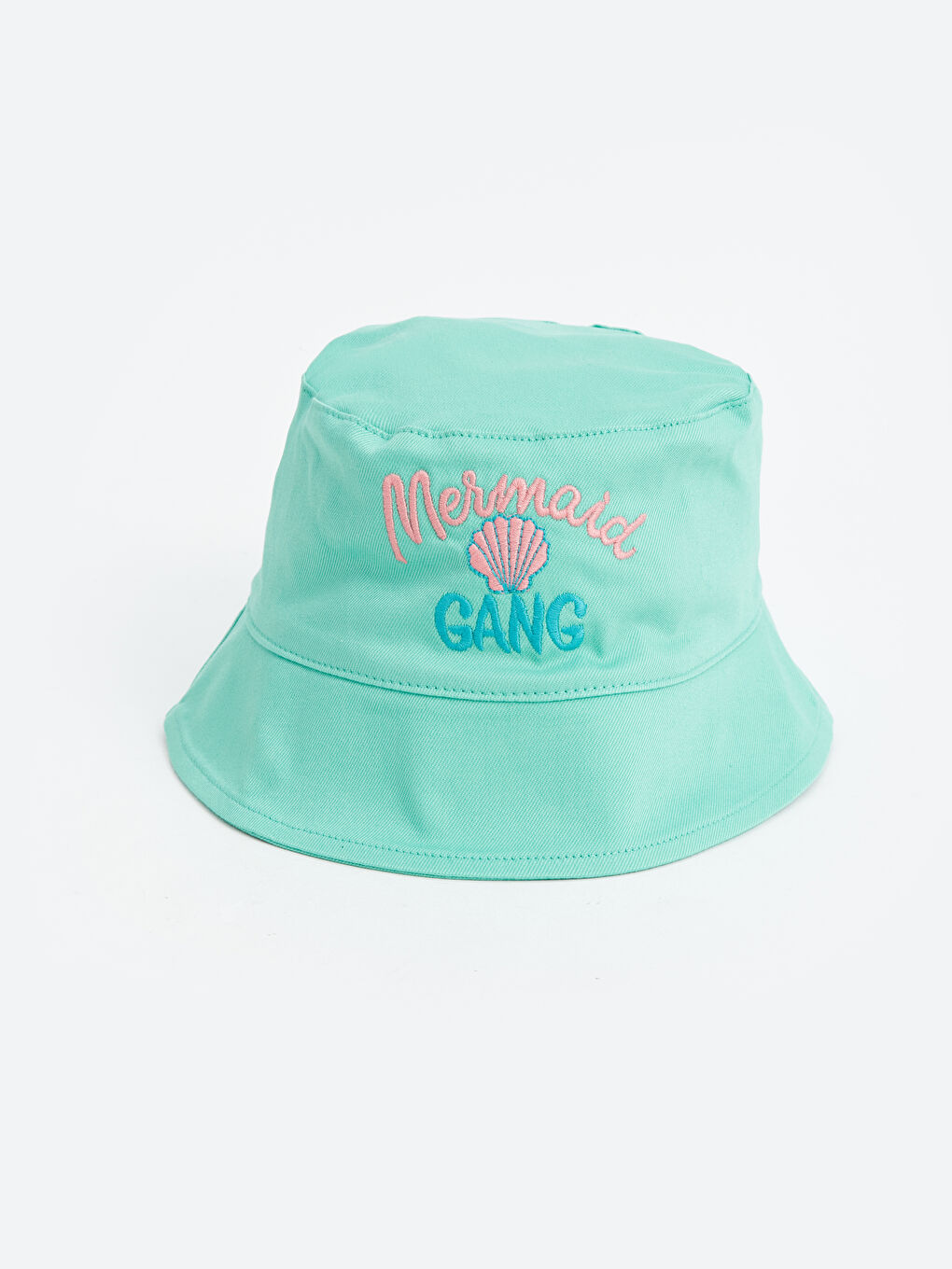Girl's Bucket Hat with Text Embroidery -S4J870Z4-VYW