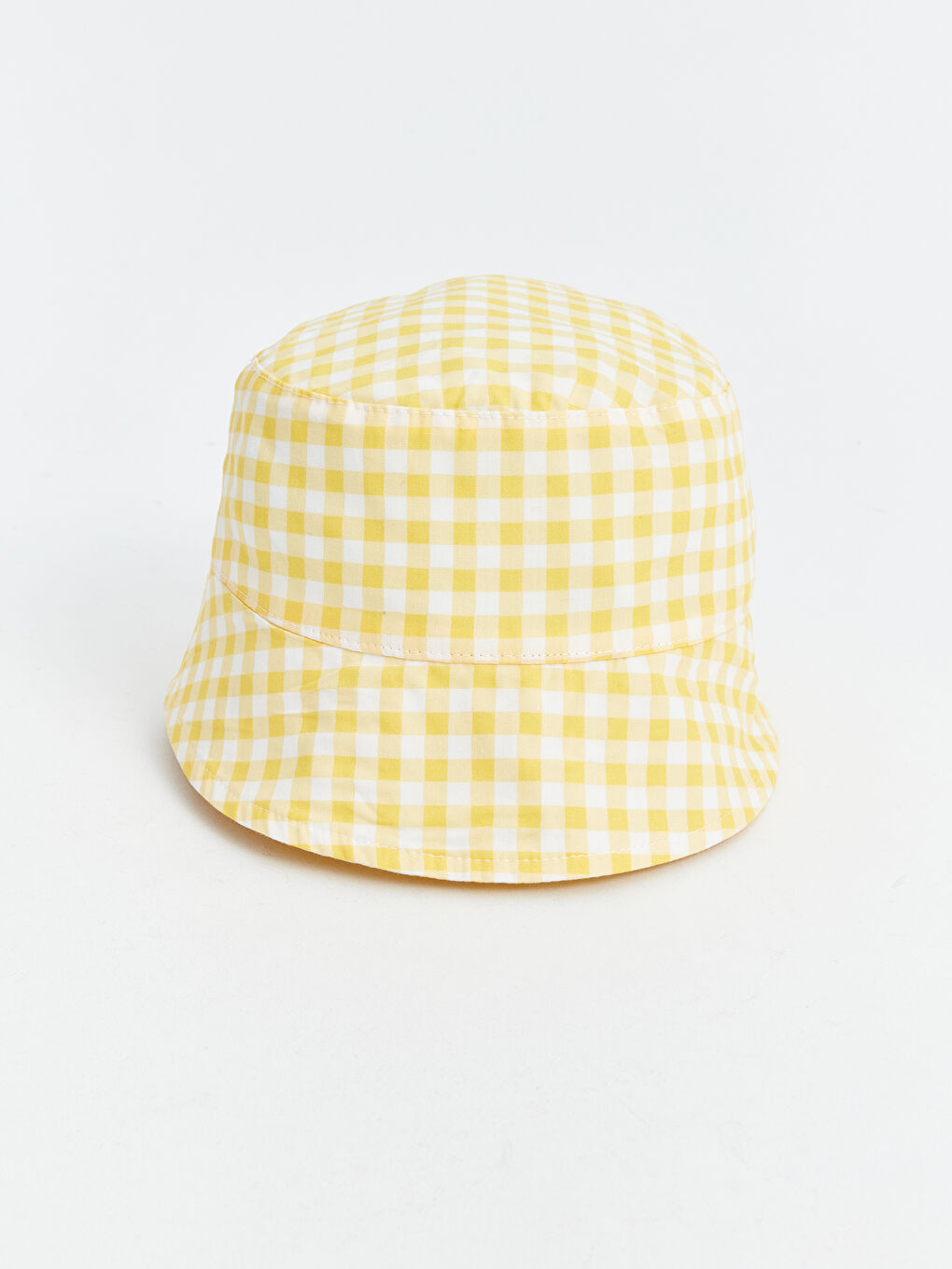 Plaid Patterned Baby Girls' Bucket Hat