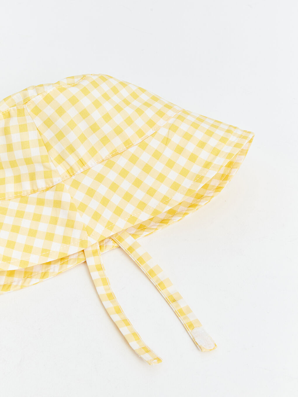 Plaid Patterned Baby Girls' Bucket Hat-3