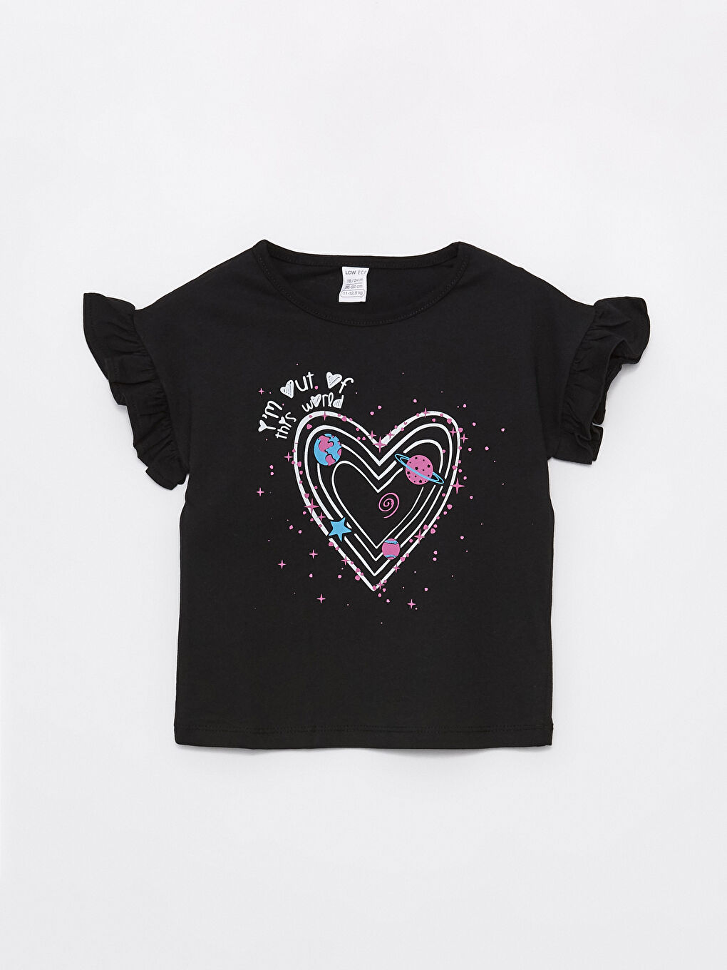Crew Neck Printed Short Sleeve Baby Girl T-Shirt -S4J886Z1-CVL