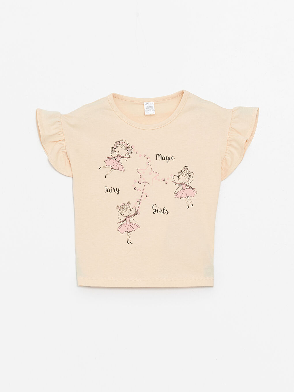 Crew Neck Printed Short Sleeve Baby Girl T-Shirt -S4J886Z1-FW7