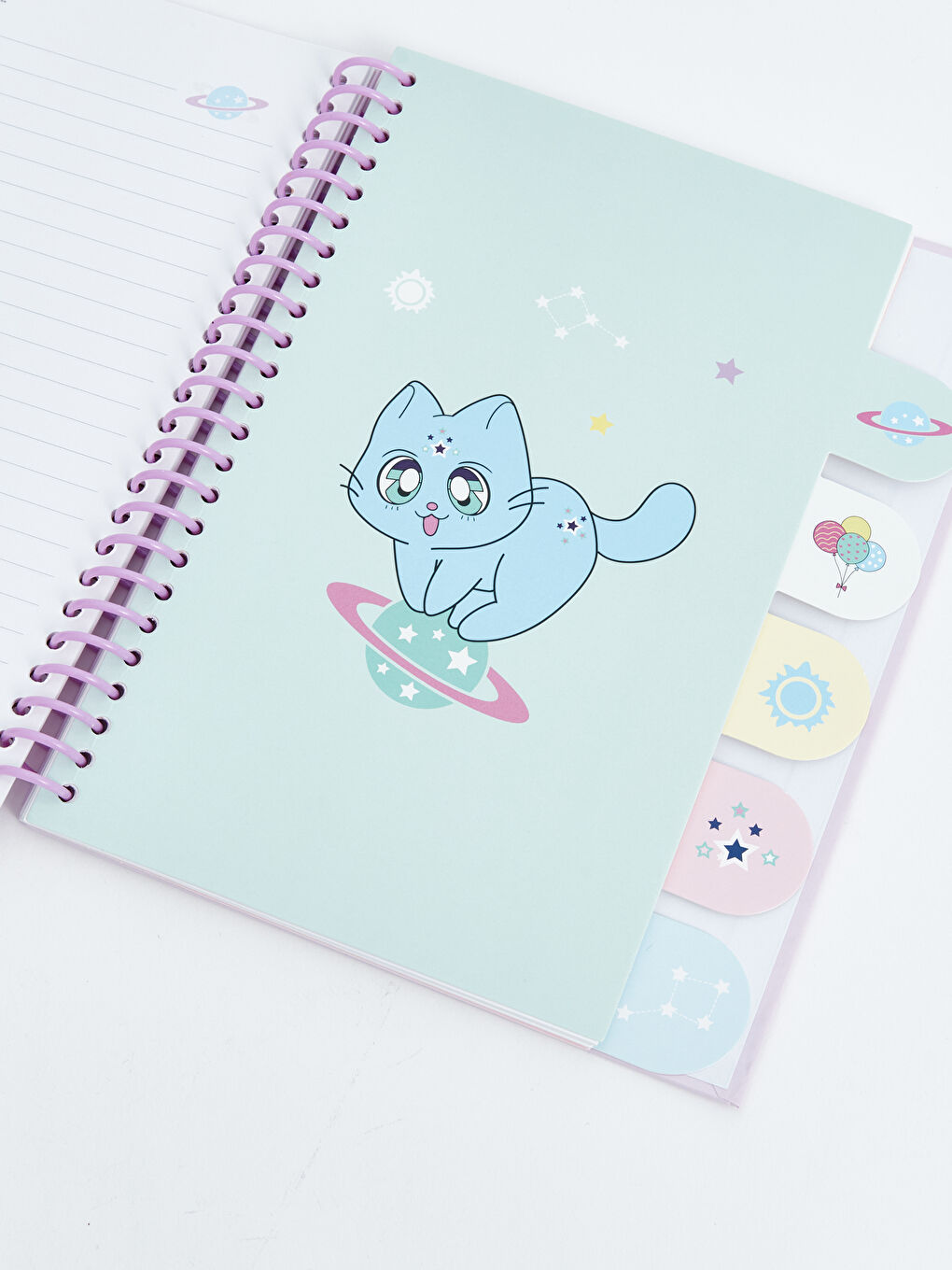 Cat Printed Spiral Notebook-2