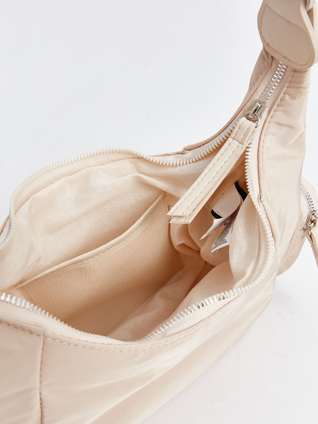 LCW ACCESSORIES Bej Çok Bölmeli Kadın Baget Çanta - 5
