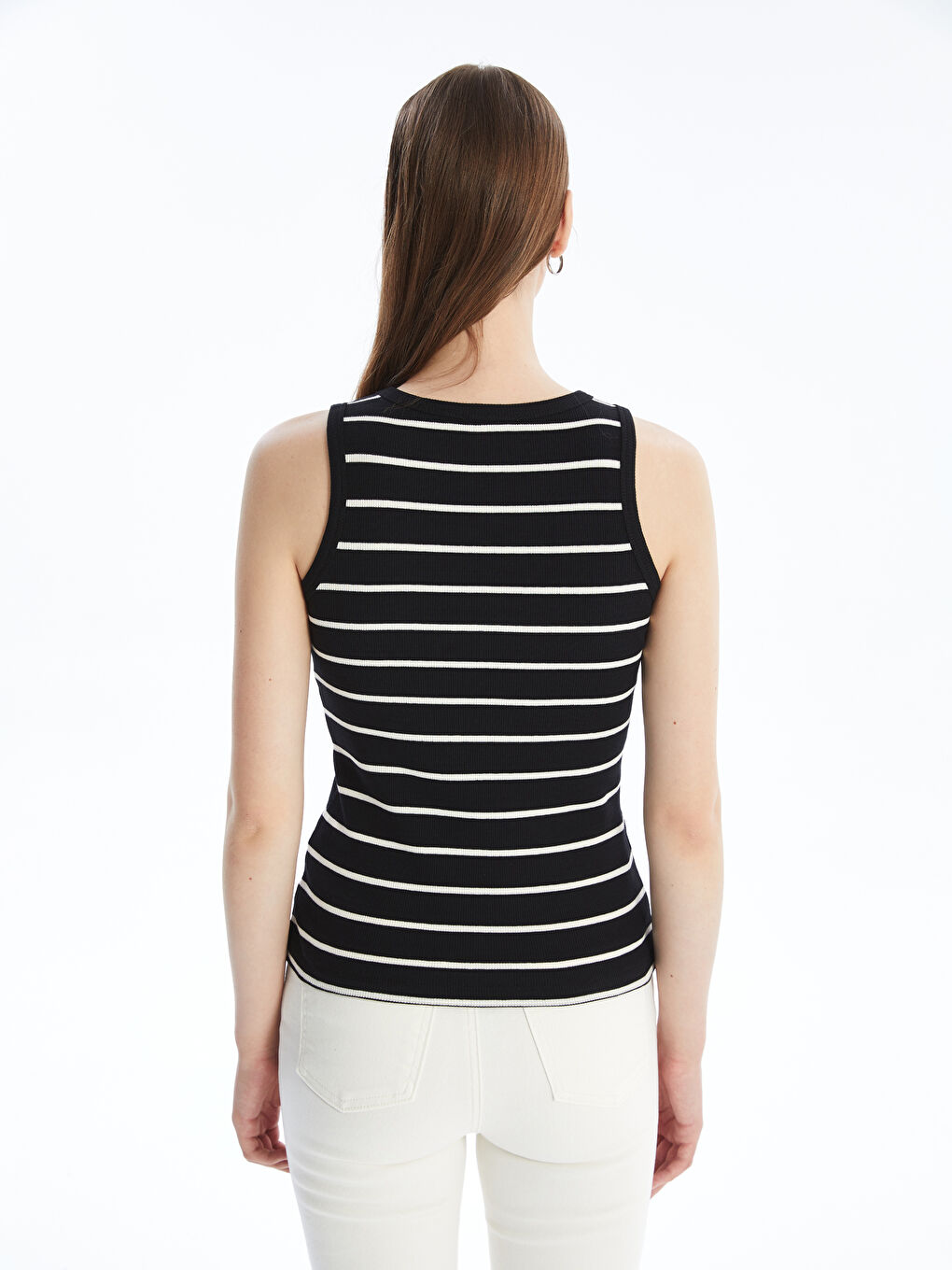 Crew Neck Striped Women's Athlete -S4J961Z8-LEG